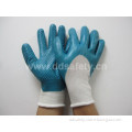 White Nylon Blue Nitrile Coated Work Glove (DNN422)